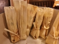 Homemade tamales :). I thought they were hard to make until I learned how to make tamales. They aren't hard to make they just take a long time. Delicious :).