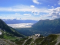 The view from above Girdwood, AK.