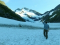 Walking on a glacier for the second time! Byron Glacier.