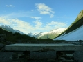 A great spot to sit and watch near Byron Glacier.