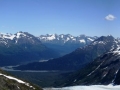The view into the valley created by Exit Glacier.