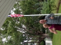 Our awesome host in Brisbane - she's flying the American flag!! We met her in Turkey and told us to look her up we arrived in Australia. We had an AWESOME time with her and her family!