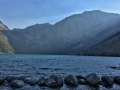 Sunset at Convict Lake in the Eastern Sierras.