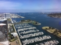 Boat docks in San Diego.
