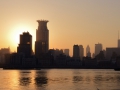 Sunset in Shanghai.