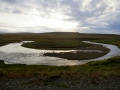 A meander in a highland area of Icealnd.