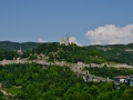 Veliko Tarnovo was one of the capitols of Bulgaria. The fortress was destroyed by the Ottomans and there is a light show dedicated to the history of the fortress, including the destruction.