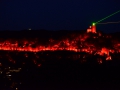 Veliko Tarnovo fortress light show. It's the history of the fortress in lights and bells. No one knows when it will show because it's dependent on tourists groups spending 900EUR to make it happen. We were lucky enough to see it!
