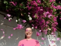 Jac wanted a picture with flowers :)