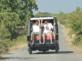 Here's two westerners in a tuk-tuk. We saw 14 Indians in a tuk-tuk once.