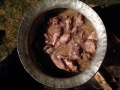 One of our hosts made us delicious chicken. Sadly, we all ended up with food poisoning.