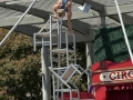 Free circus show in Yerba Buena Gardens park