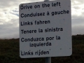 Helpful sign for tourists like me in the Isle of Skye, Scotland.