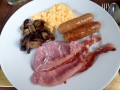Typical Scottish breakfast. The sausage was awful - it tasted like how the meat packing plant I worked in smelled.