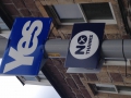 Scotland is about to vote on independence, it was cool to see the "YES" and "NO" vote signs all over the place.