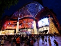There are huge shopping malls everywhere in Singapore.