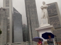 We had a walking tour in Singapore and it was downpouring. The other Singaporeans went on with their daily life, NBD.