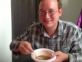 Coffee soup :). Sometimes, we can't find cups so we imporvise. Coffee soup it is!