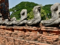 Monuments in Ayutthaya, Thailand.