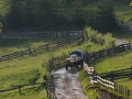 A very common road in Transylvania and it was common to find horse drawn wagons.