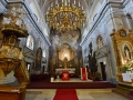 A catholic church in the old town of Sibui, Romania.
