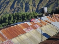 This photo best shows why we skipped meat - here the meat is being left out in the sun on a metal roof.