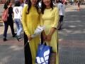 Traditional Vietnamese dress for women.